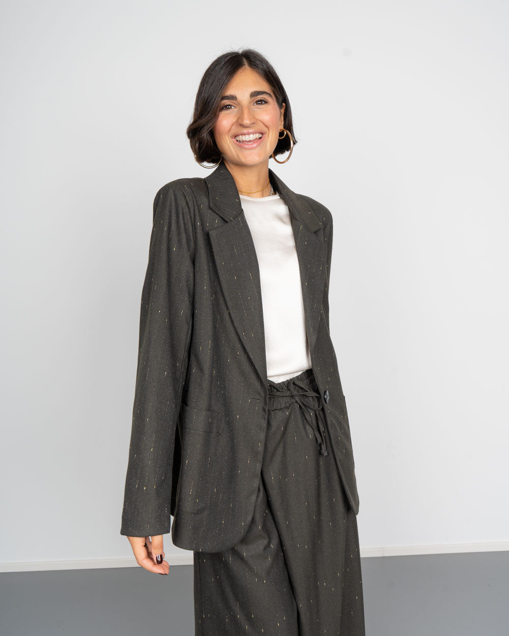 GIACCA GRETA MILITARE
