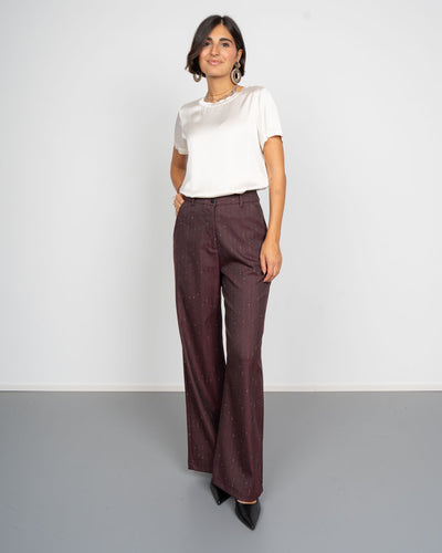 PANTALONE GIORGIA BORDEAUX