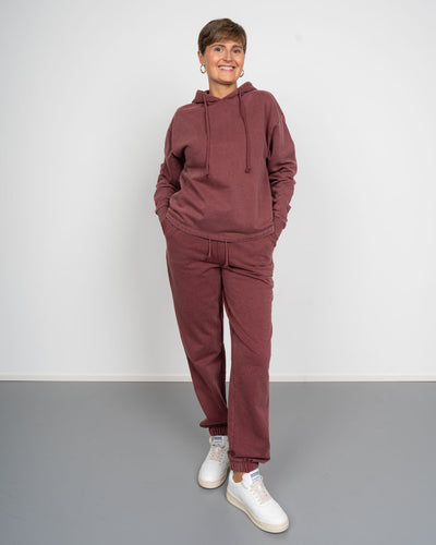 PANTALONE CHILLI WIDE BORDEAUX