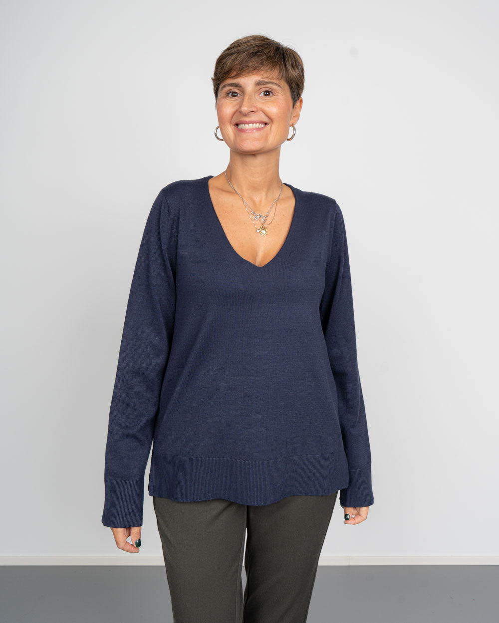 MAGLIONE SILJE LS BLU