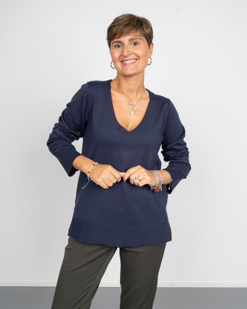 MAGLIONE SILJE LS BLU