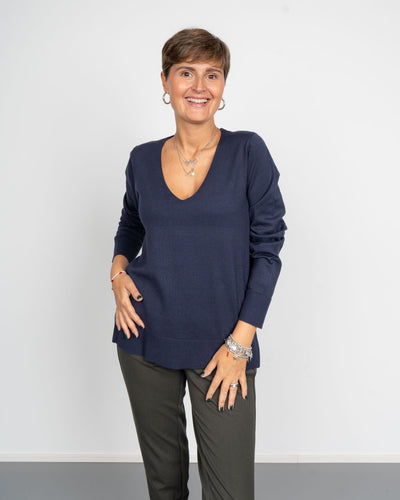 MAGLIONE SILJE LS BLU