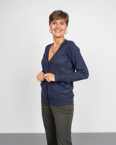 CARDIGAN SILJE CARD BLU
