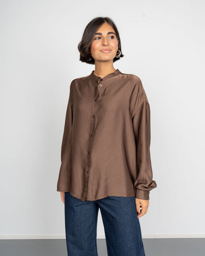 CAMICIA ELSA CIOCCOLATO