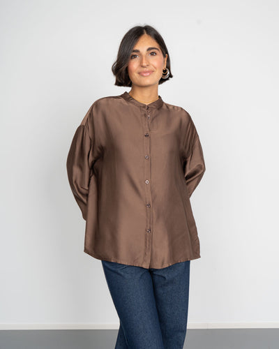 CAMICIA ELSA CIOCCOLATO