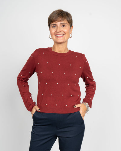 MAGLIONE GLORY BORDEAUX