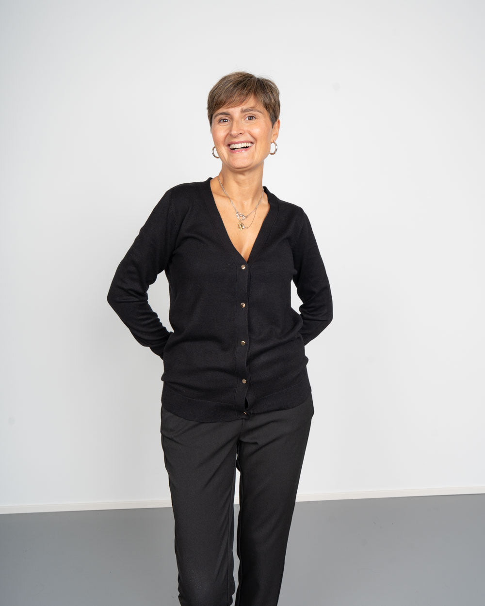 CARDIGAN SILJE CARD NERO