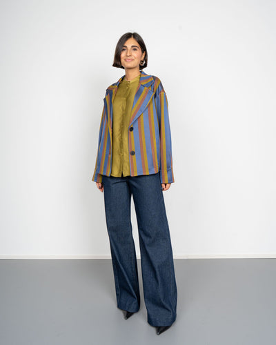 GIACCA EMILY OLIO/MARRONE/BLU
