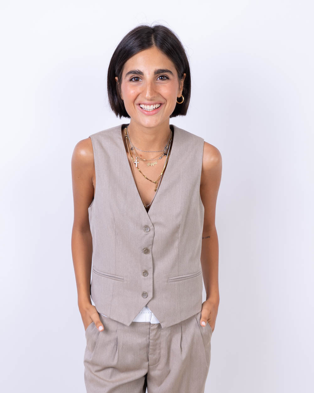 GILET DAGNY BEIGE