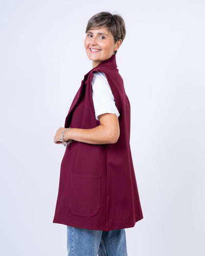 GILET JAP 03 BORDEAUX