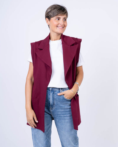 GILET JAP 03 BORDEAUX