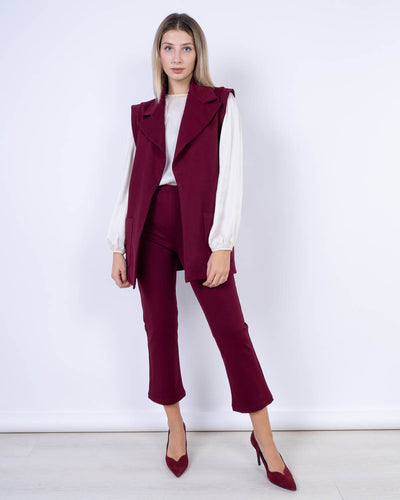 GILET JAP 03 BORDEAUX