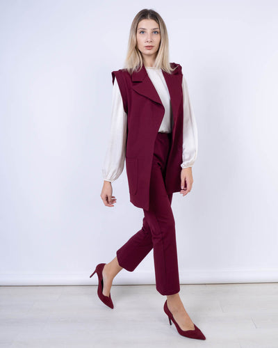GILET JAP 03 BORDEAUX