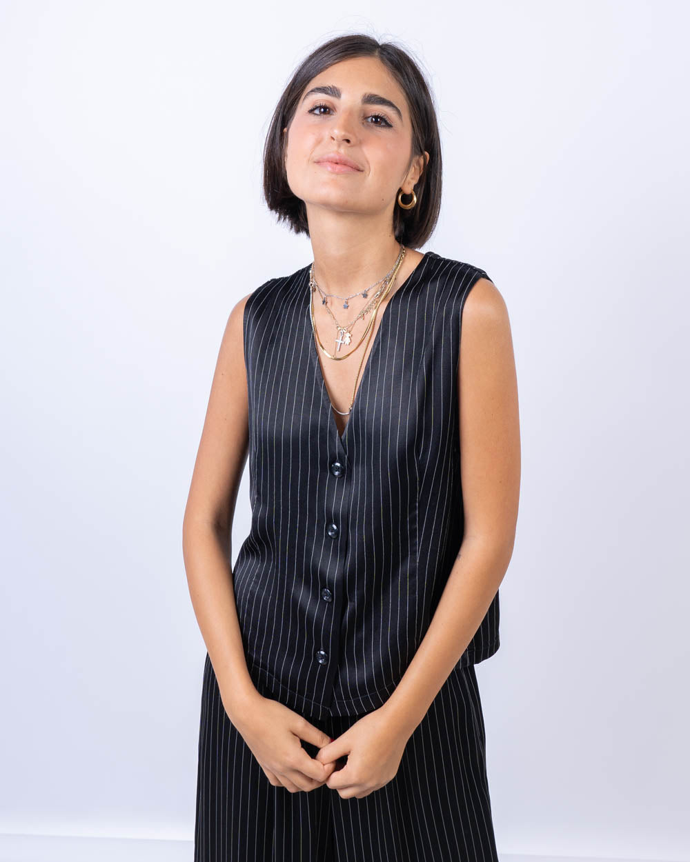 GILET MIMOSA NERO