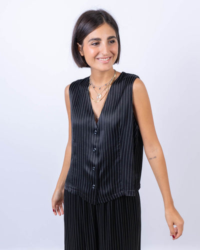 GILET MIMOSA NERO