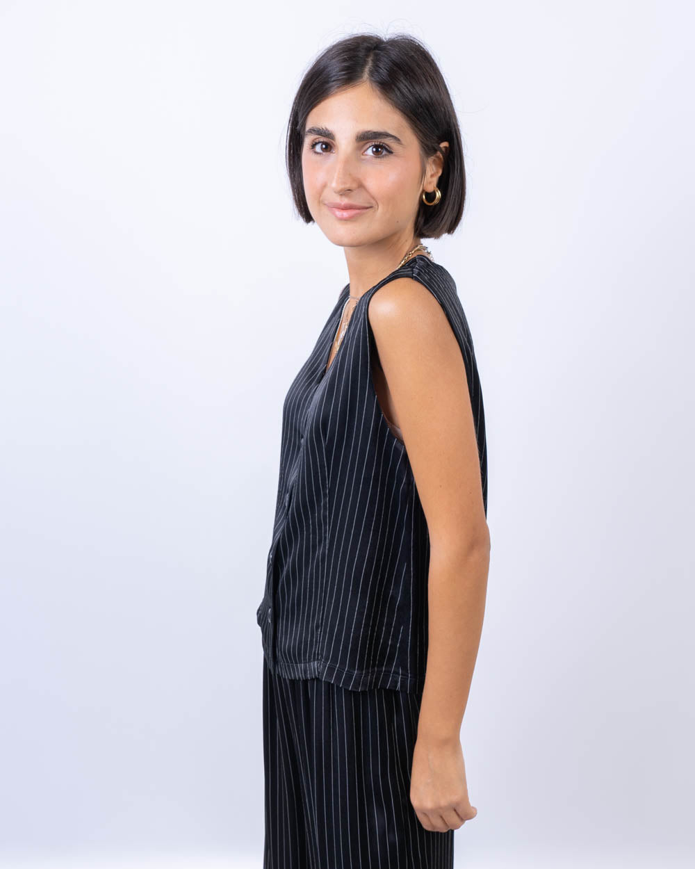 GILET MIMOSA NERO