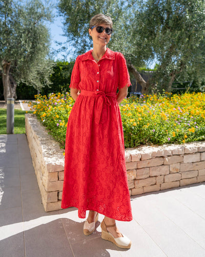 VESTITO ZELIA ROSSO