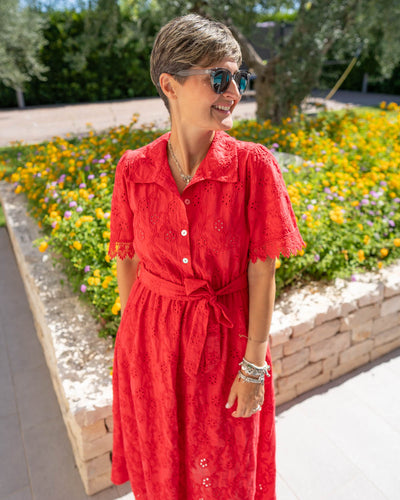 VESTITO ZELIA ROSSO