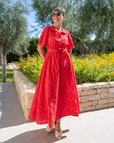 VESTITO ZELIA ROSSO