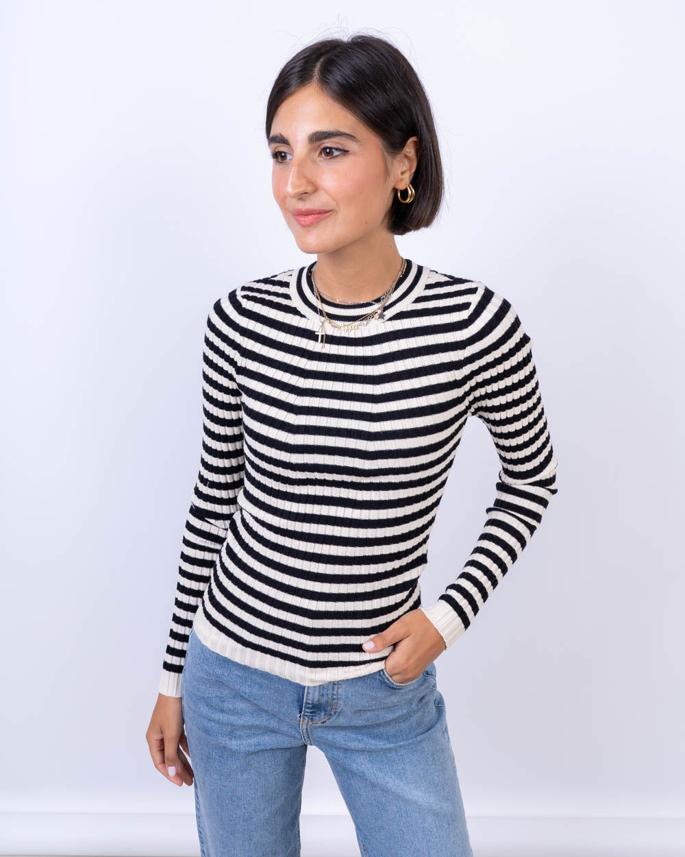 MAGLIONE CRISTINA NERO ST