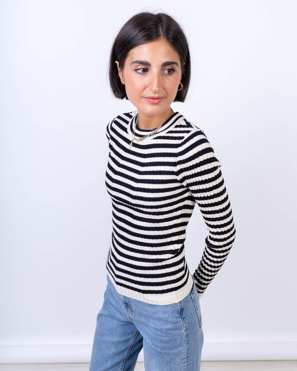 MAGLIONE CRISTINA NERO ST