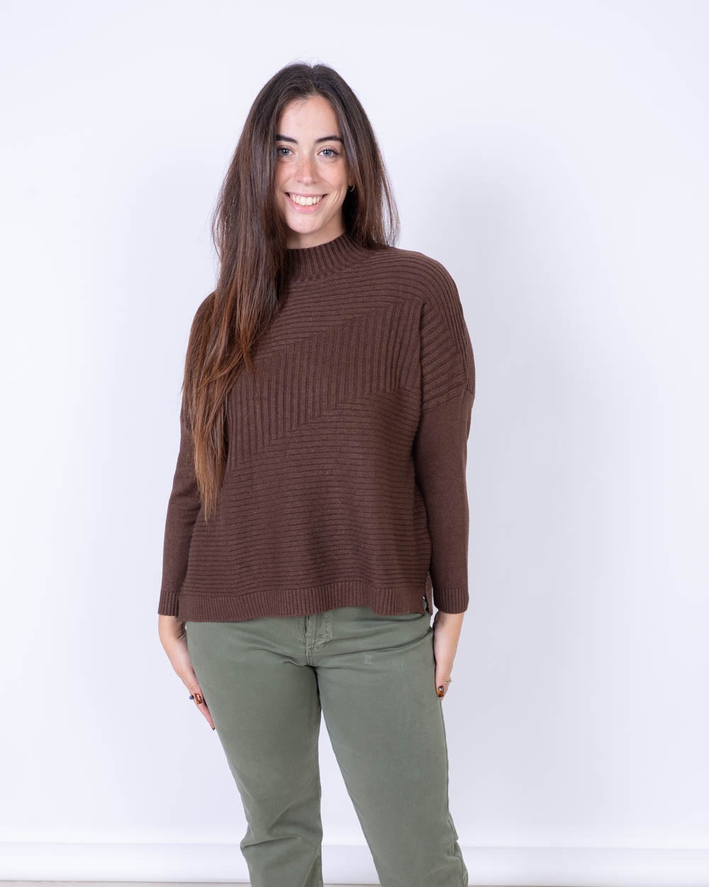 MAGLIA PEPERONCINO CIOCCOLATO