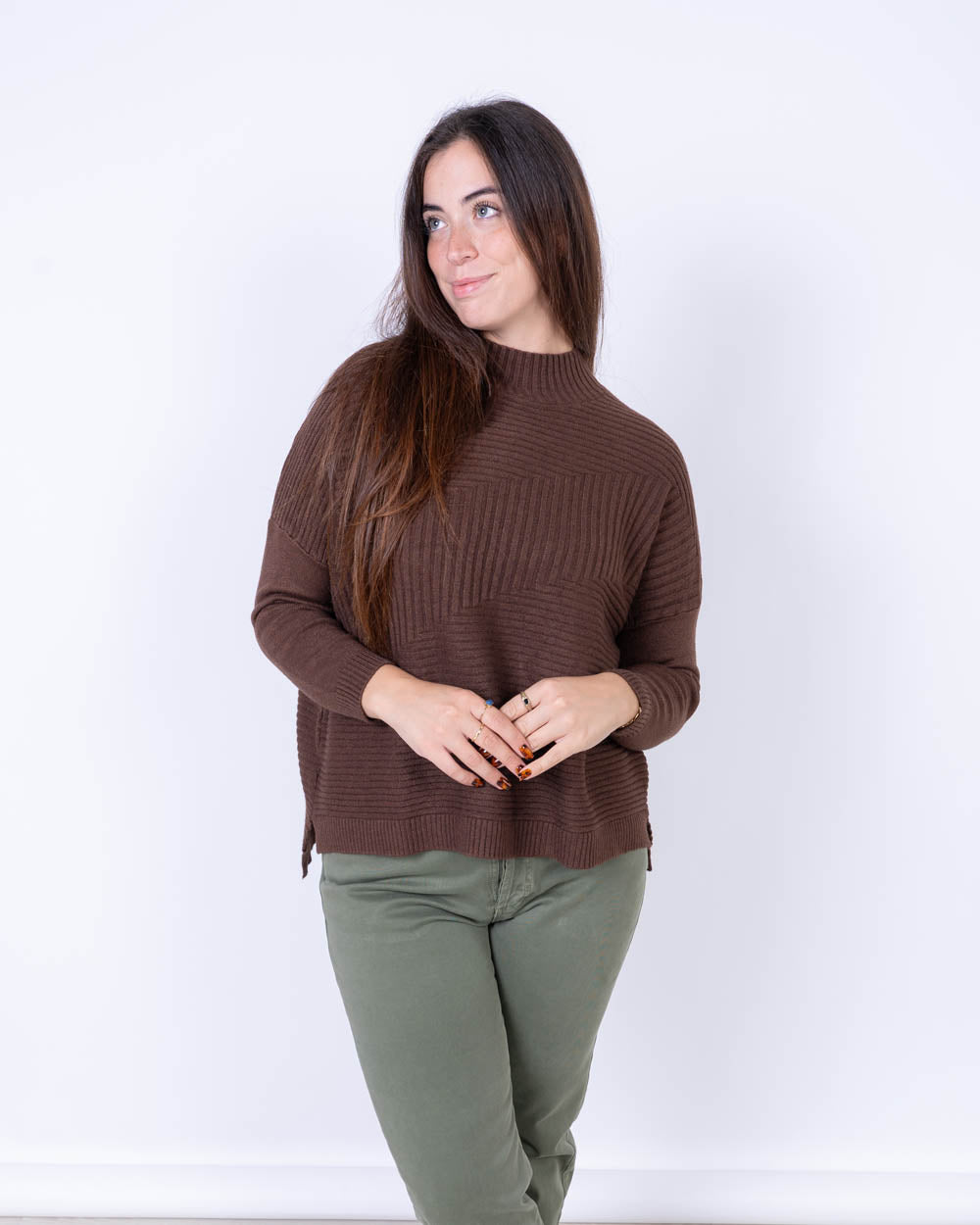 MAGLIA PEPERONCINO CIOCCOLATO