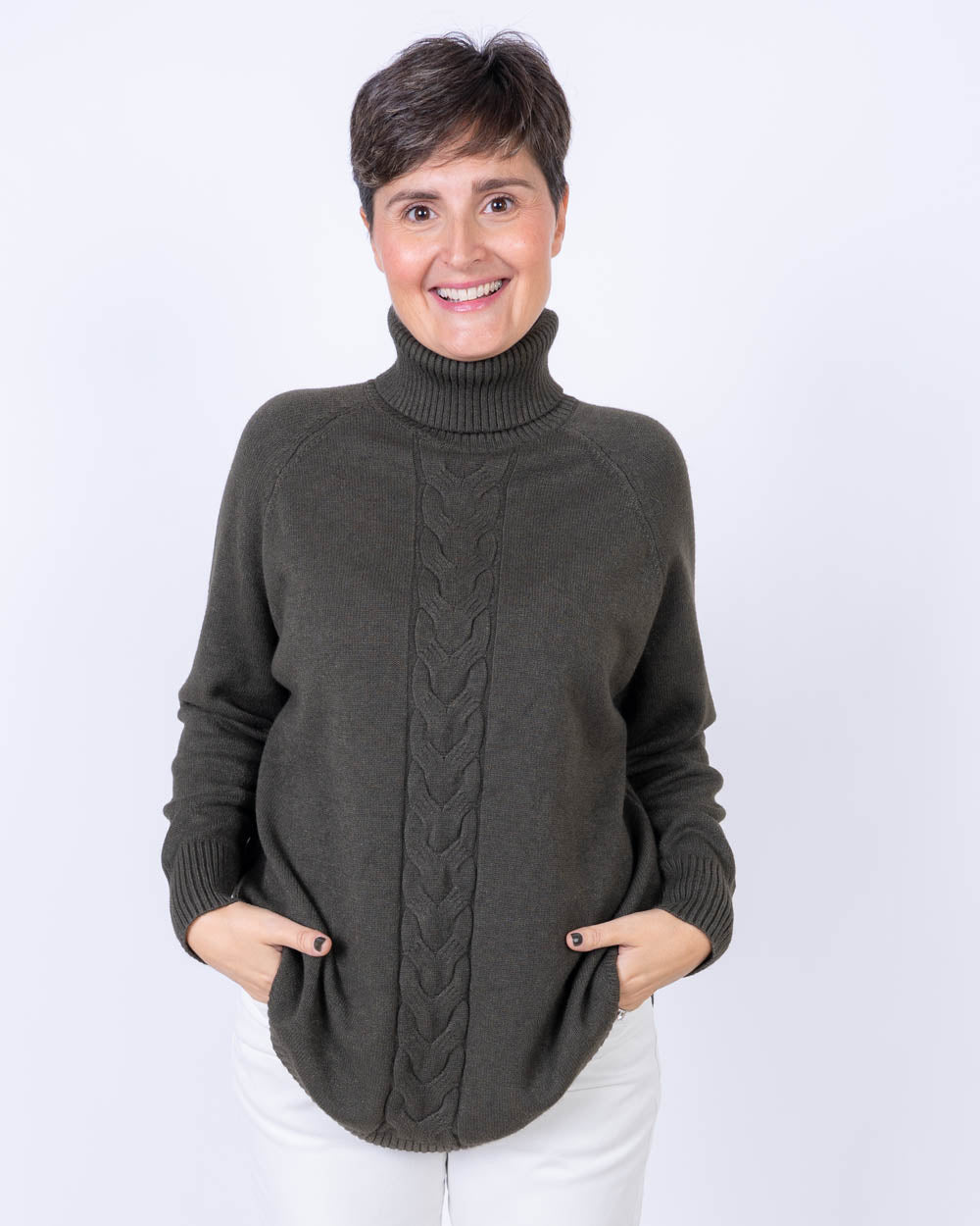 MAGLIONE ANICE VERDE MILITARE