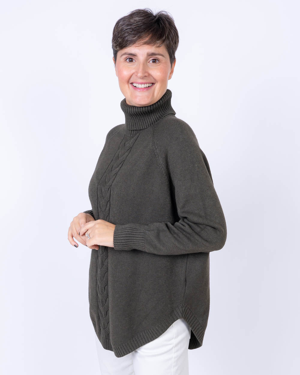 MAGLIONE ANICE VERDE MILITARE