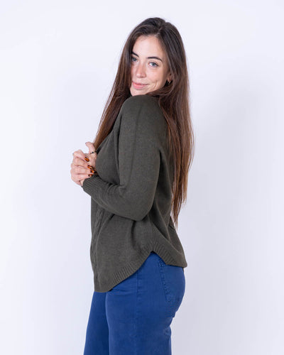 MAGLIONE ANICE VERDE MILITARE