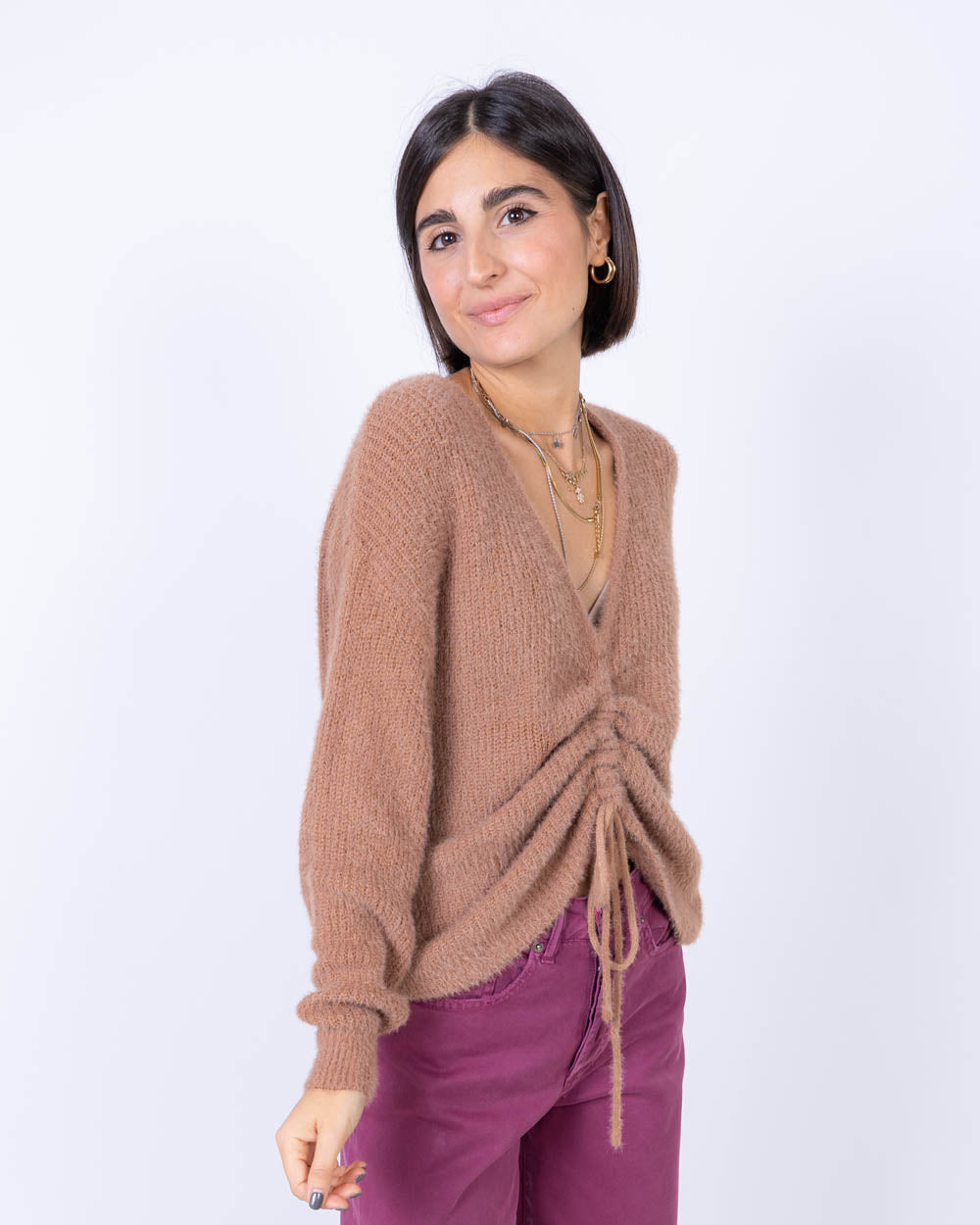 MAGLIONE BERGAMOTTO CAMMELLO