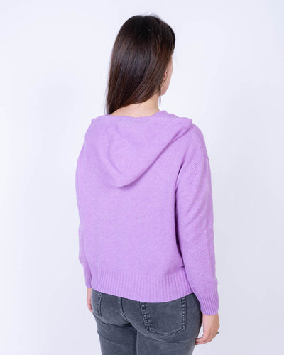 MAGLIONE CANNELLA LILLA