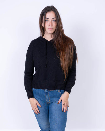 MAGLIONE CANNELLA NERO