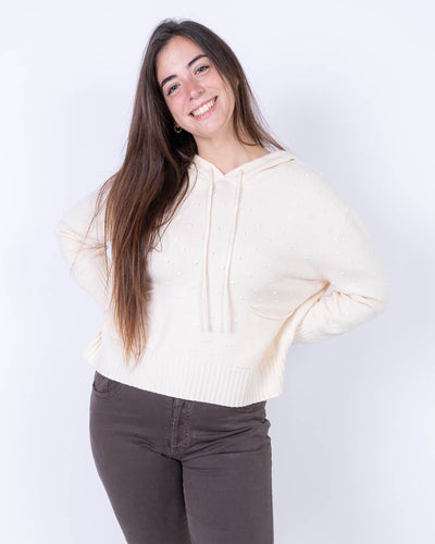 MAGLIONE CANNELLA PANNA