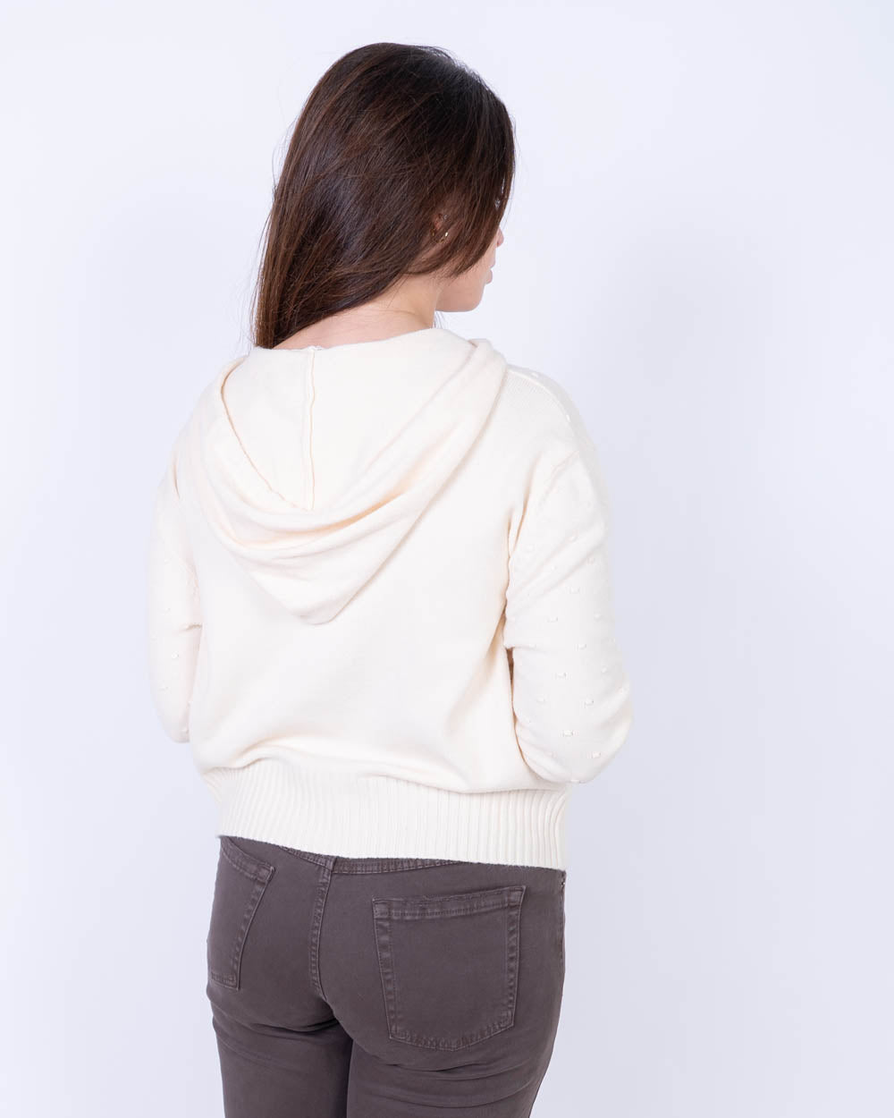 MAGLIONE CANNELLA PANNA