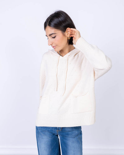 MAGLIONE CANNELLA PANNA