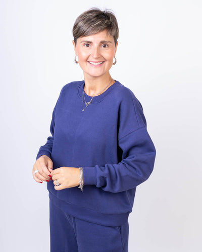 FELPA CIKA BLU INCHIOSTRO