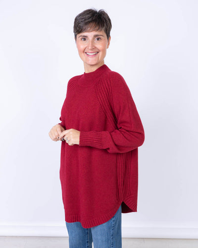 MAGLIA CURRY BORDEAUX