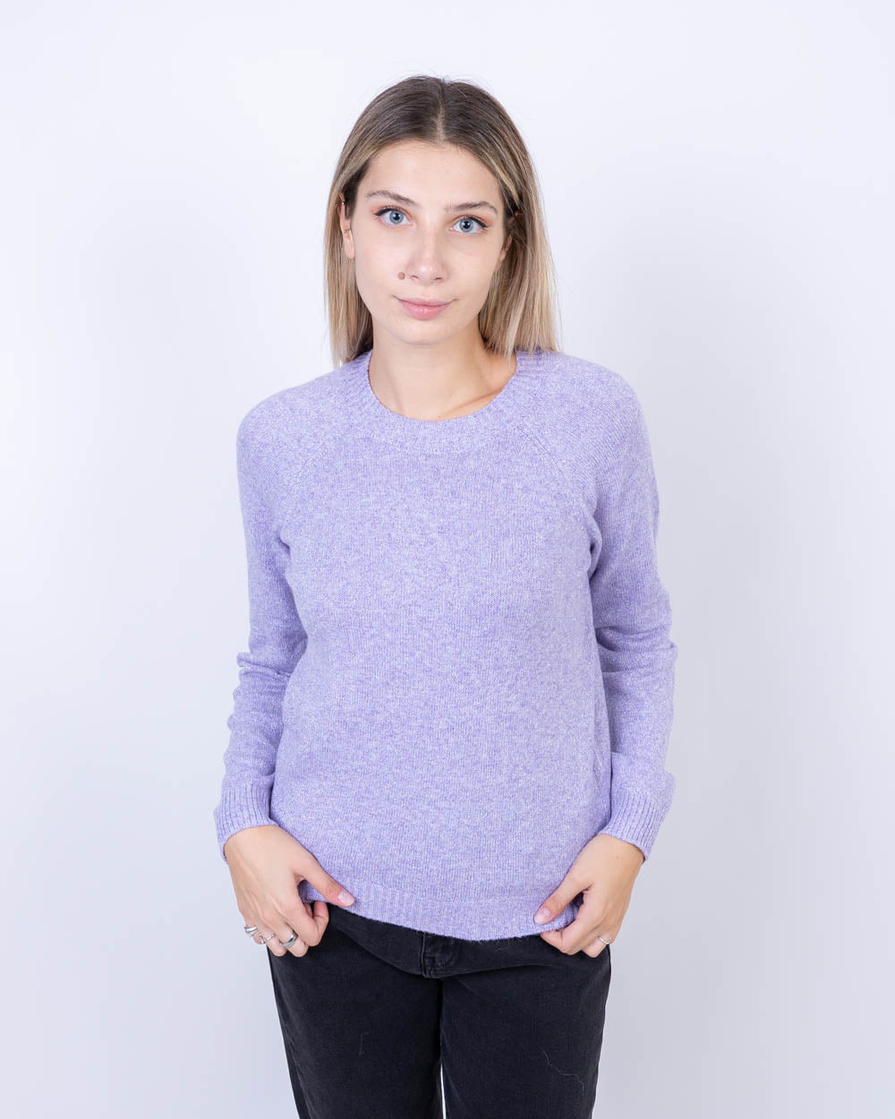 MAGLIONE DOFFY LUREX LAVANDA