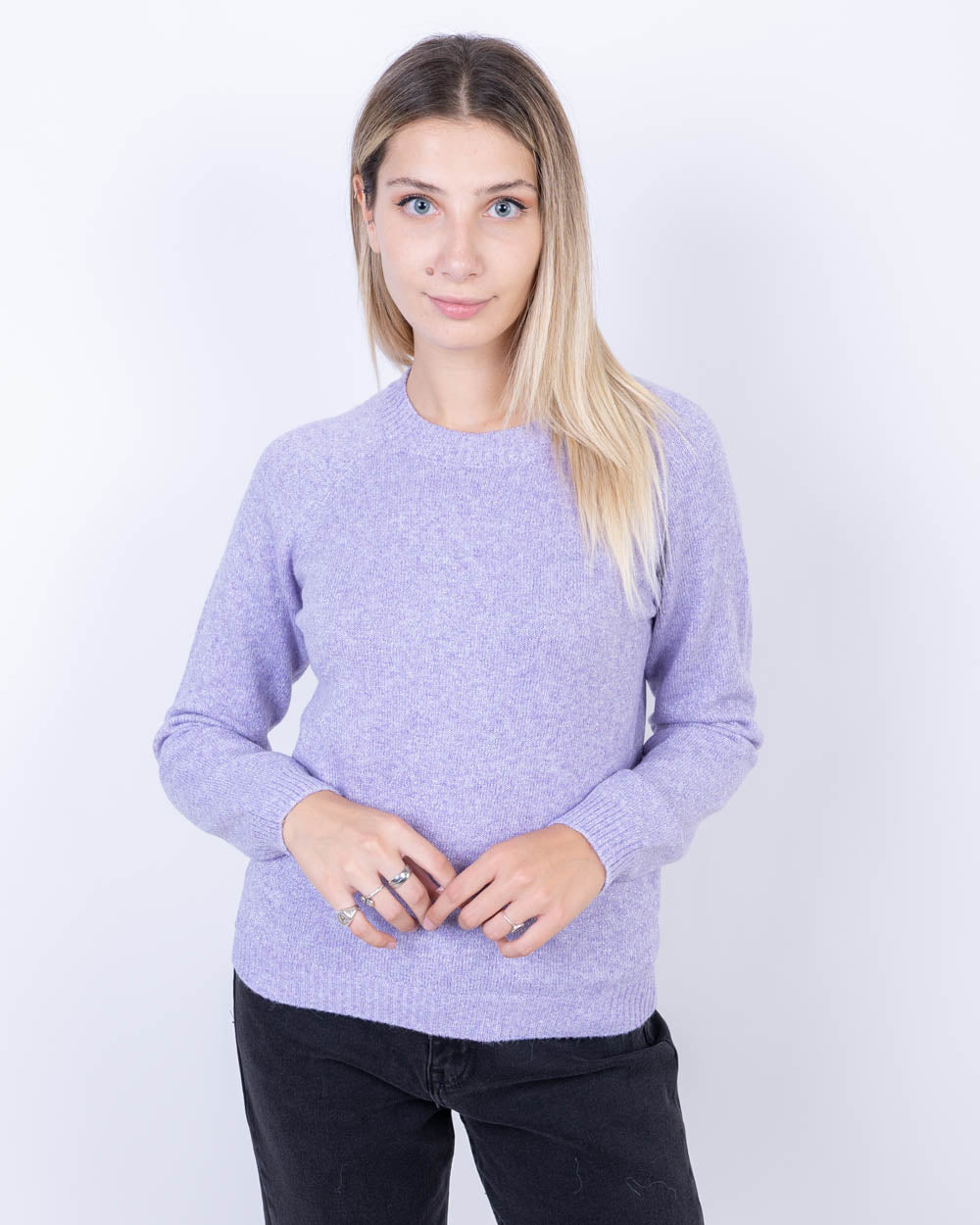 MAGLIONE DOFFY LUREX LAVANDA