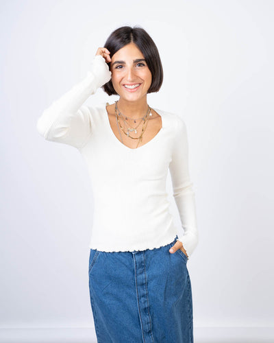MAGLIONE EVIE PANNA