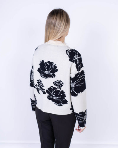 MAGLIONE FLORA PANNA