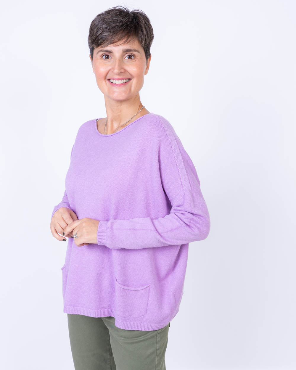MAGLIONE GIGLIO LILLA