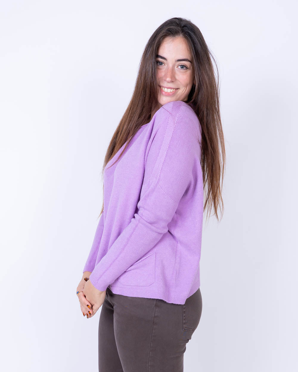 MAGLIONE GIGLIO LILLA