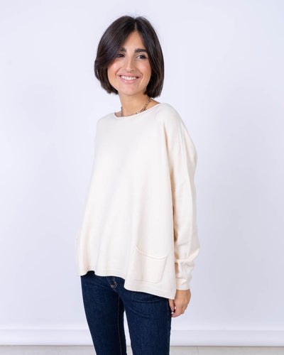 MAGLIONE GIGLIO PANNA