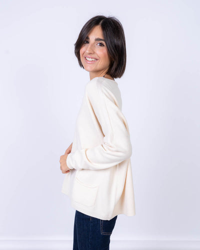 MAGLIONE GIGLIO PANNA