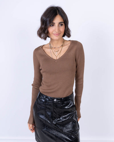 MAGLIONE HAYA MARRONE
