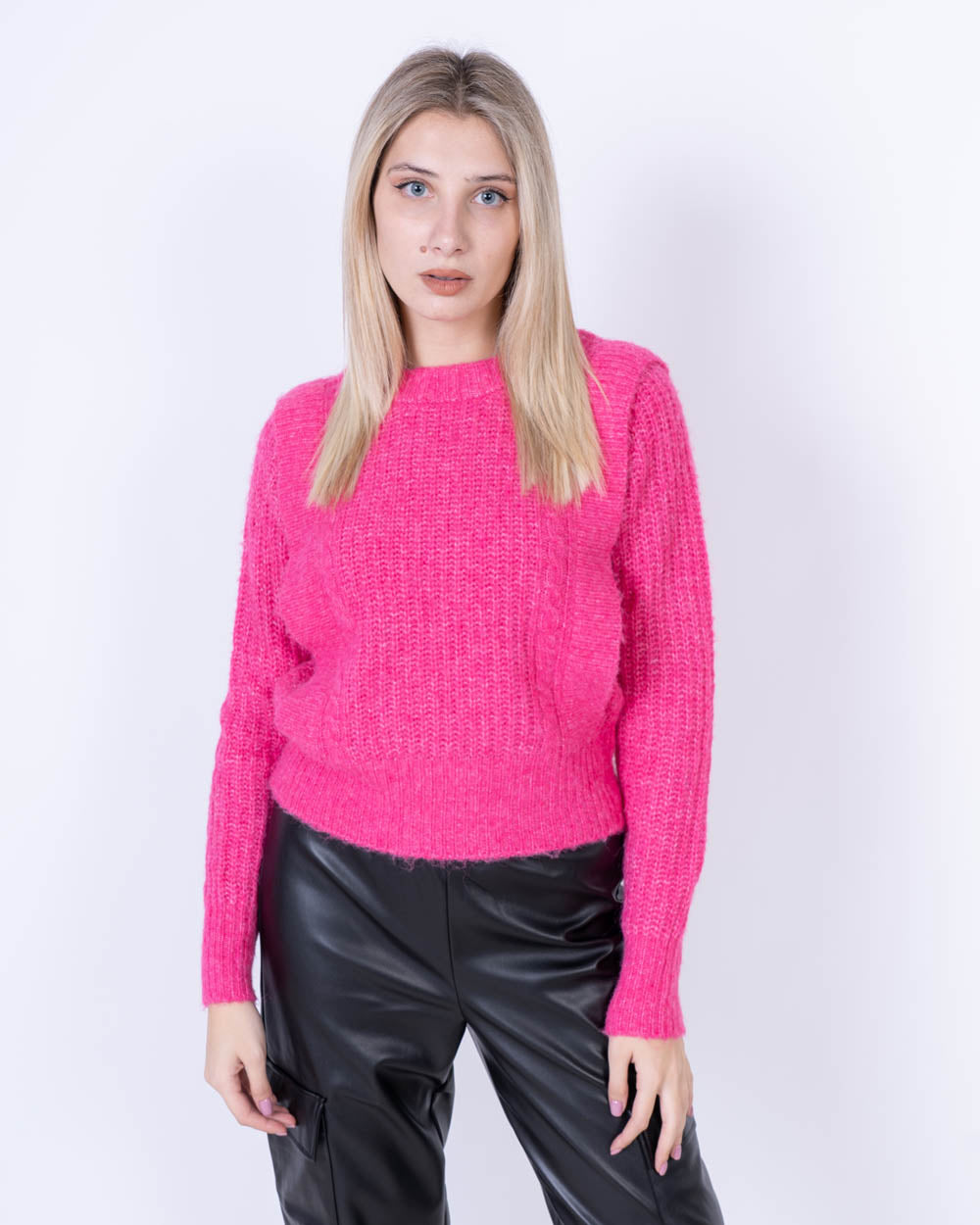 MAGLIONE HAZEL FUXIA