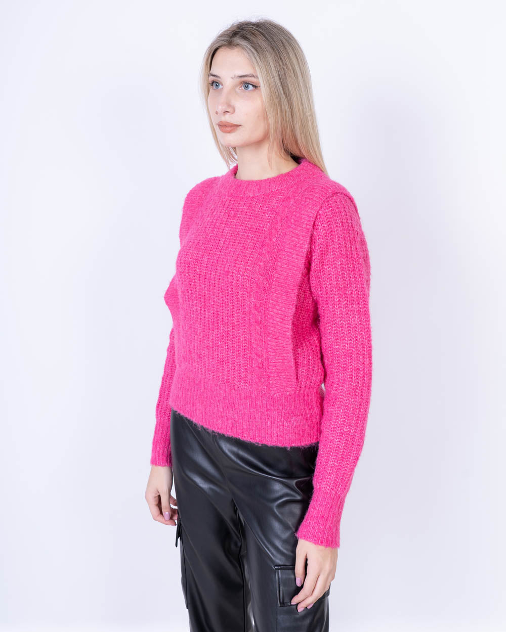 MAGLIONE HAZEL FUXIA