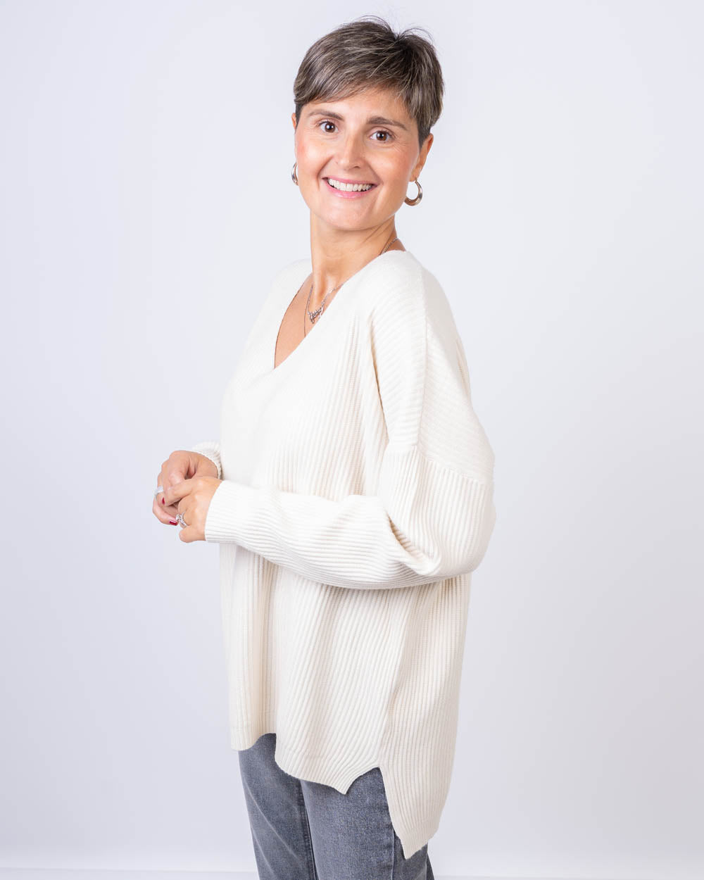 MAGLIONE MAG PANNA